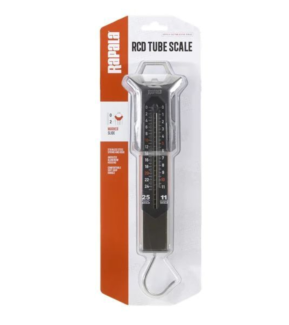 Весы рыболовные (безмен) Rapala RCD 11 Tube Scale, максимальная нагрузка 11 кг