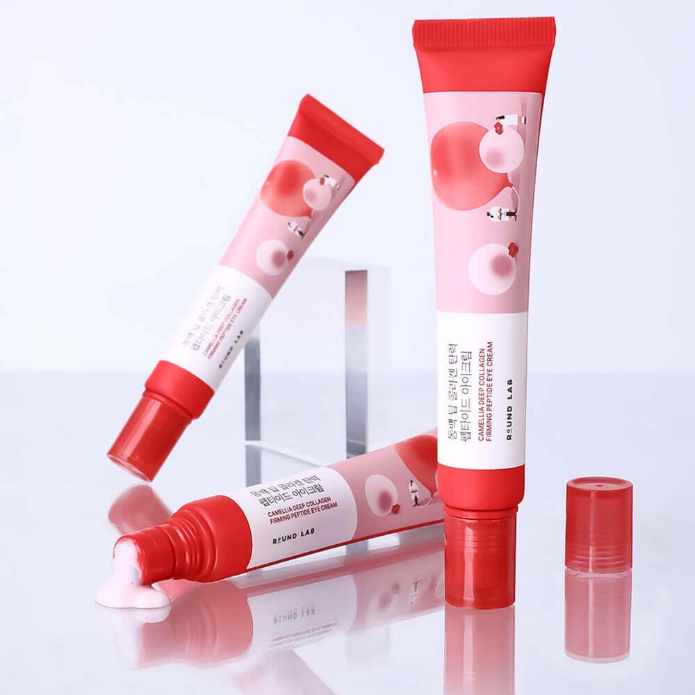 Массажный крем для век с камелией Round Lab Camellia Deep Eye Cream 30 мл