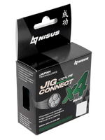 Шнур плетеный для рыбалки NISUS JIG CONNECT X4 PE Light Green 150m #0.4, 0.10mm 3.6кг/7.9LB (T-N-JC-X4-0.10-150-LG)