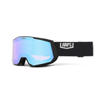 Горнолыжная маска 100% Snowcraft XL / Black / Hiper Red Mirror Lens / на широкое лицо