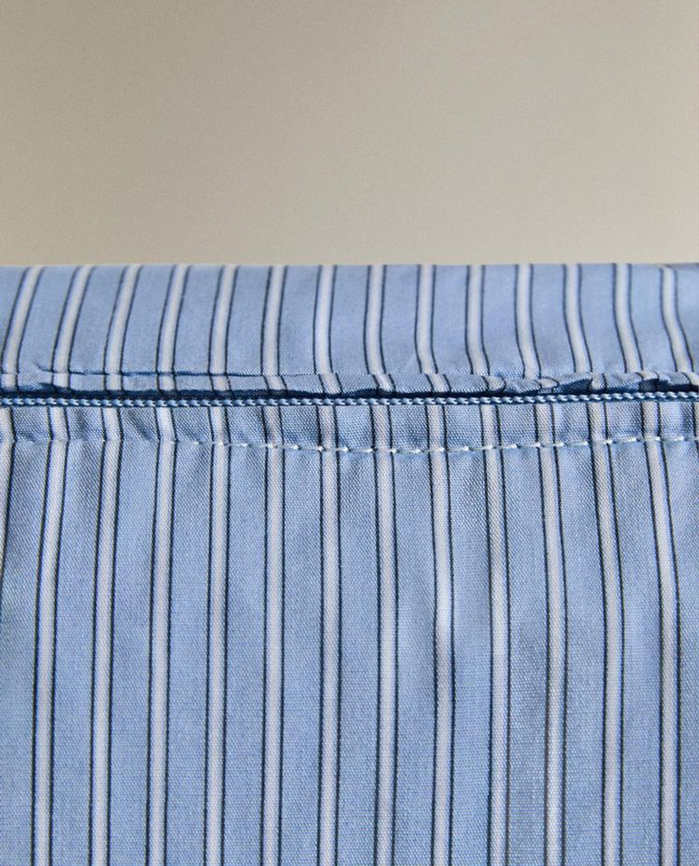 ZARA HOME ДЕТСКАЯ ХЛОПКОВАЯ КОСМЕТИЧКА В ПОЛОСКУ "СОБАЧКА", СИНИЙ
