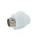 Угольник PP-R комбинированный белый Дн 32х1" НР VALFEX 10126032