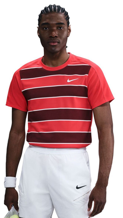 Мужская теннисная футболка Nike Court RG Dri-FIT Advantage Slam - малиновый/белый