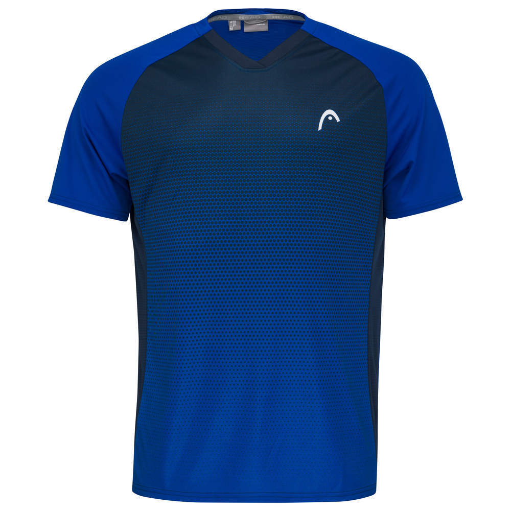 Футболка мужская теннисная Head Topspin T-Shirt M - royal/print vision