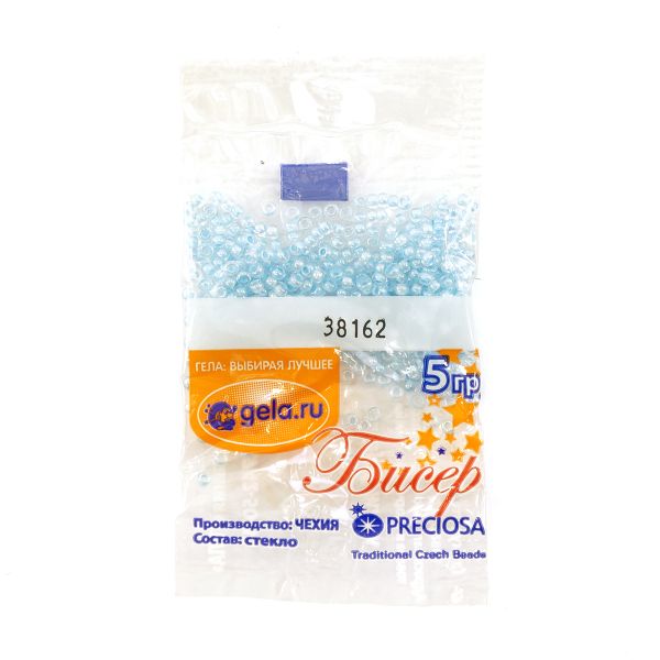 Бисер Preciosa 10/0, 50 г (10 шт по 5 г), цв.38162