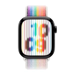 Умные часы Apple Watch Series 11 GPS, 42mm, Jet Black Aluminium Case with Pride Edition Sport Loop