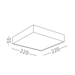 Светильник накладной LED 27W 3000K