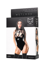 Боди Jodi из материала wetlook (Размер: M) (Цвет: черный)