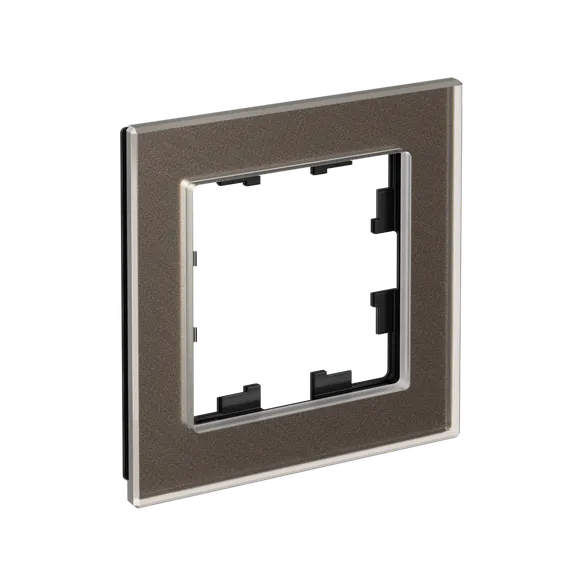 Рамка стеклянная на 1 пост Systeme Electric AtlasDesign Nature Мокко ATN320601