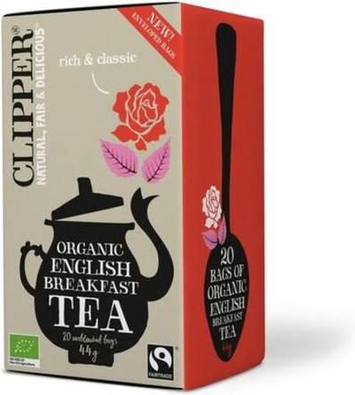 Чай черный CLIPPER English Breakfast Английский завтрак 20 пакетиков 44 г (из Финляндии)