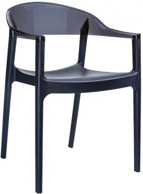 Кресло пластиковое, Siesta Contract Carmen, черный