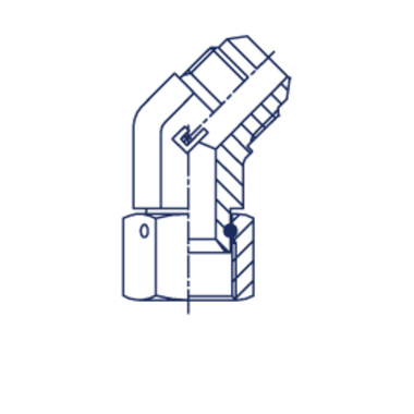 Соединение PN45 JIC 3/4
