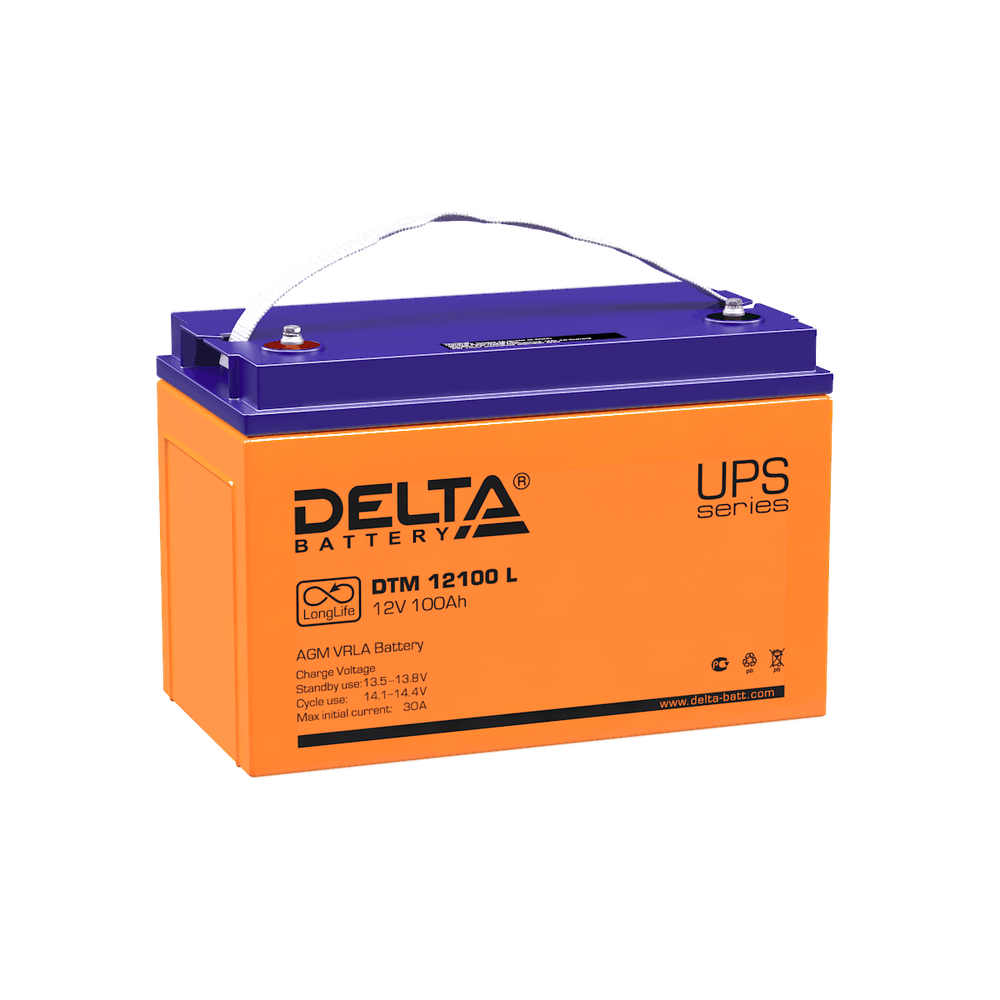 Аккумулятор DELTA DTM 12100 L Аккумулятор DELTA DTM 12100 L
