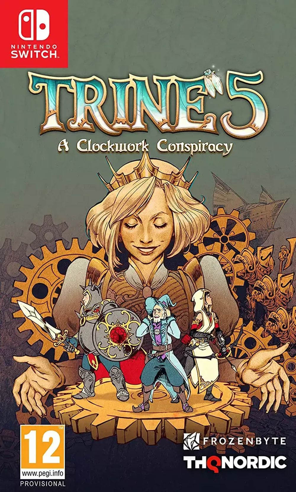 Trine 5: A Clockwork Conspiracy (картридж для Nintendo Switch, интерфейс и субтитры на русском языке)