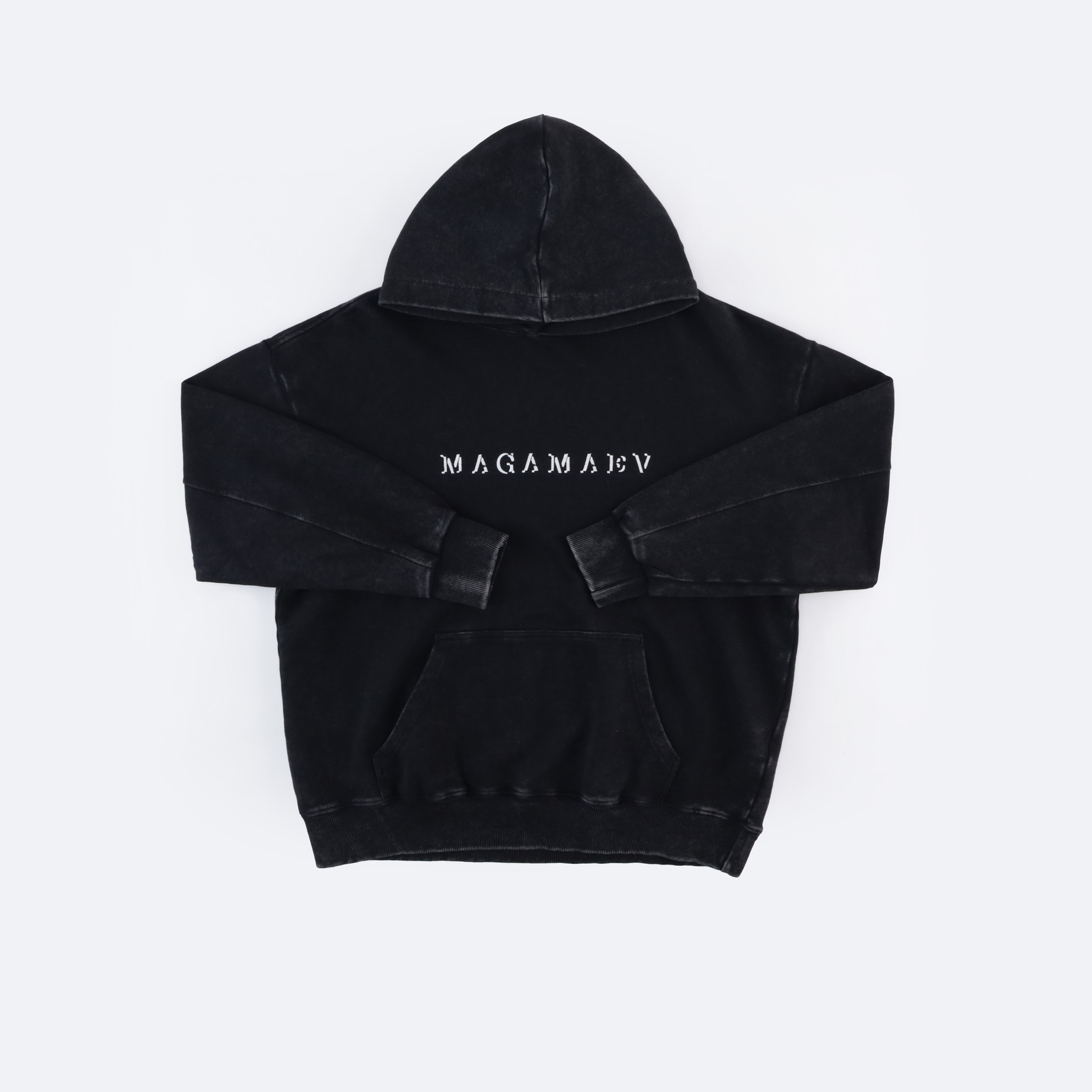 Худи Magamaev Script hoodie (black/washed) артикул: - купить в магазине Дайс