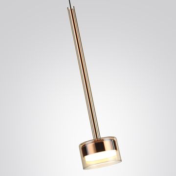 Подвесной светодиодный светильник 10W 3000К 7152/10L медь/янтарный LASLO Odeon Light