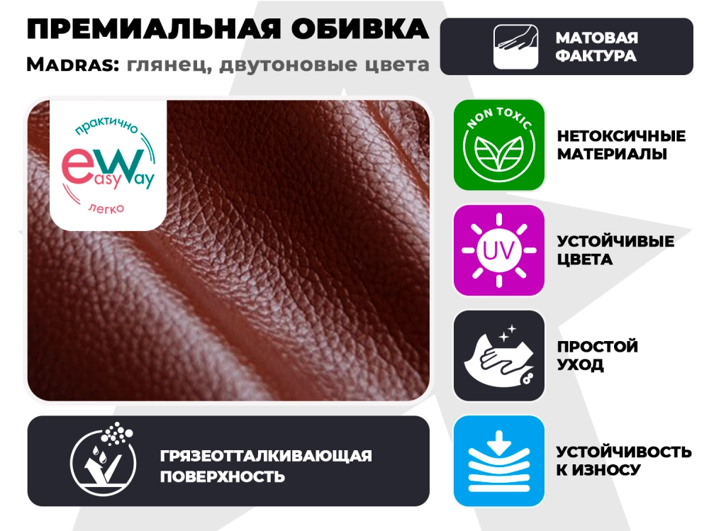 Кресло-реклайнер электрический FUJIMO DREAM EW Premium Махагон