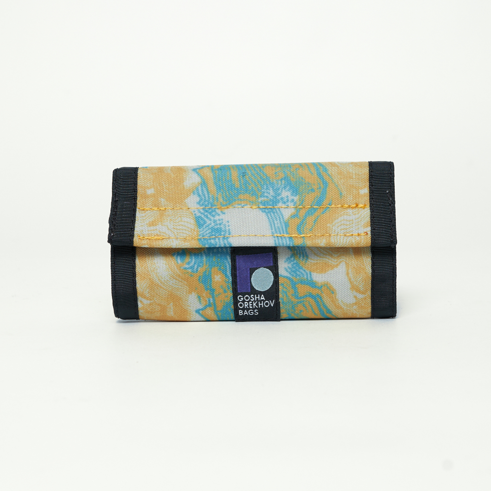 Кошелек Wallet GO x JANESONN ENGRAVE желтый/голубой