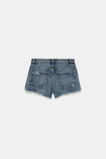 ДЖИНСОВЫЕ ШОРТЫ TRF С ВЫСОКОЙ ПОСАДКОЙ — ZARA