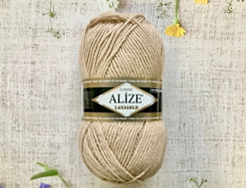 Пряжа ALIZE "Lana Gold Classic". 05 бежевый