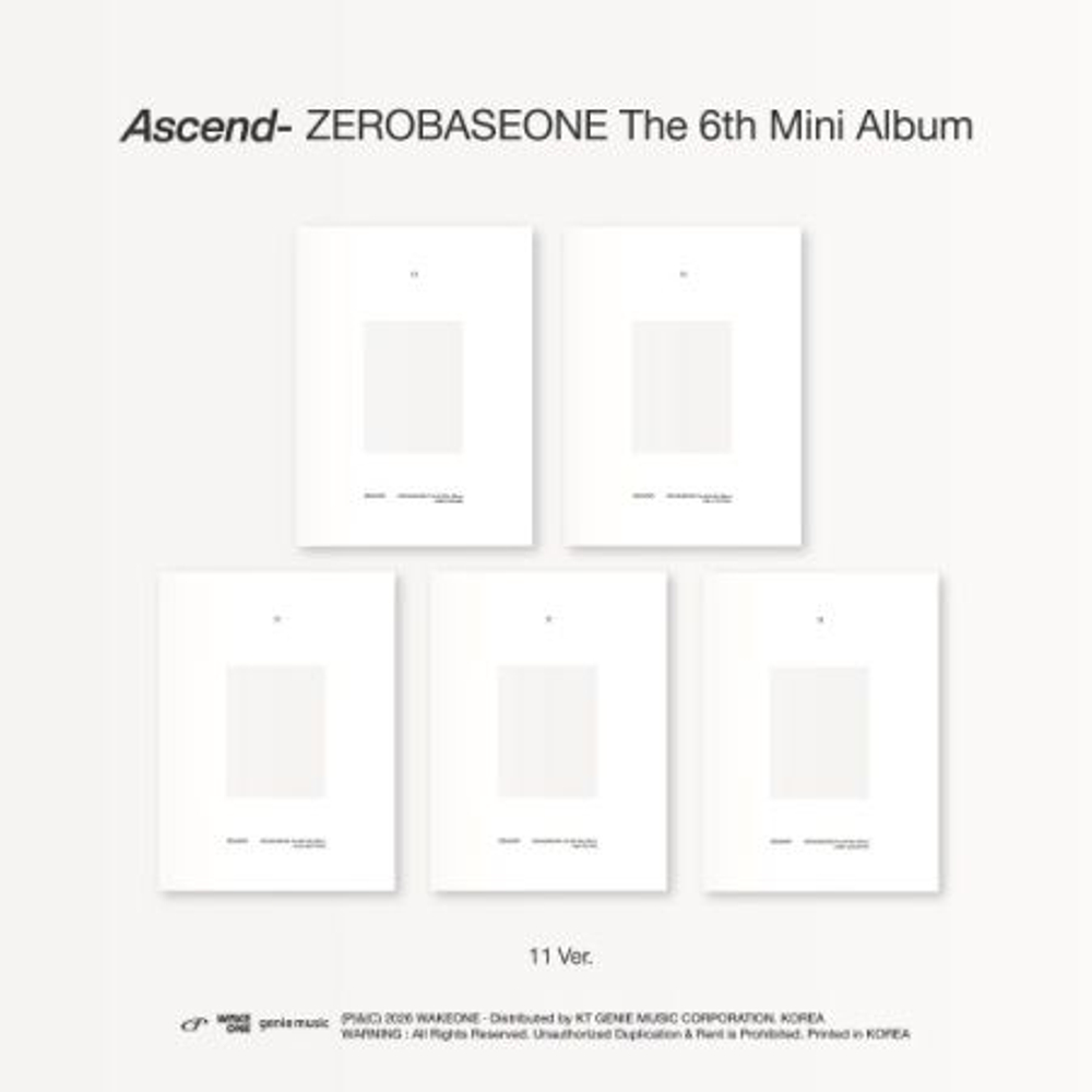 Альбом ZEROBASEONE - ASCEND- 6th Mini Album 11 RANDOM Version