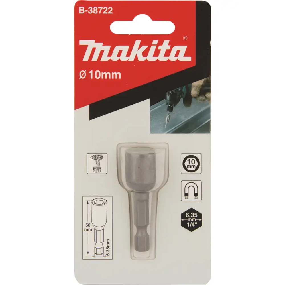 Головка торцевая магнитная 10 мм Makita B-38722