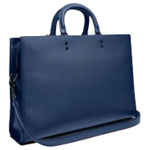 COACH Rogue Cow Leather Briefcase Large Unisex Royal Blue