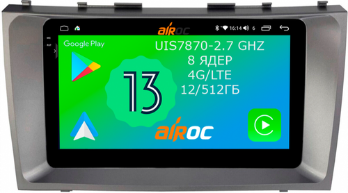 Магнитола для Toyota Camry 2006-2011 - Airoc 2K AU-1108 Android 13, Быстрейшая, SIM-слот