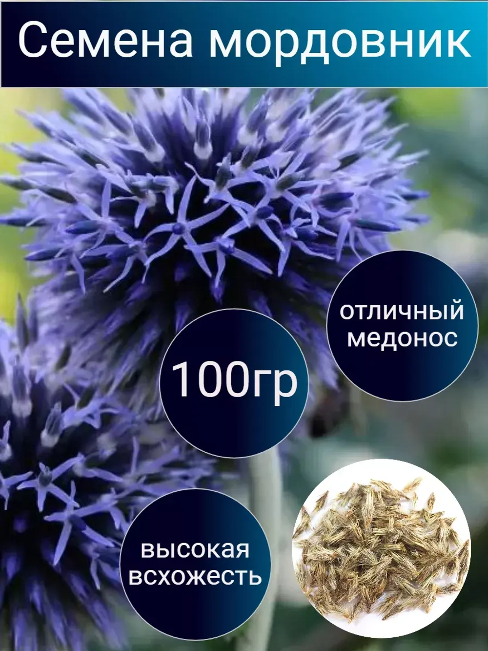 Семена мордовник сидераты 100 гр