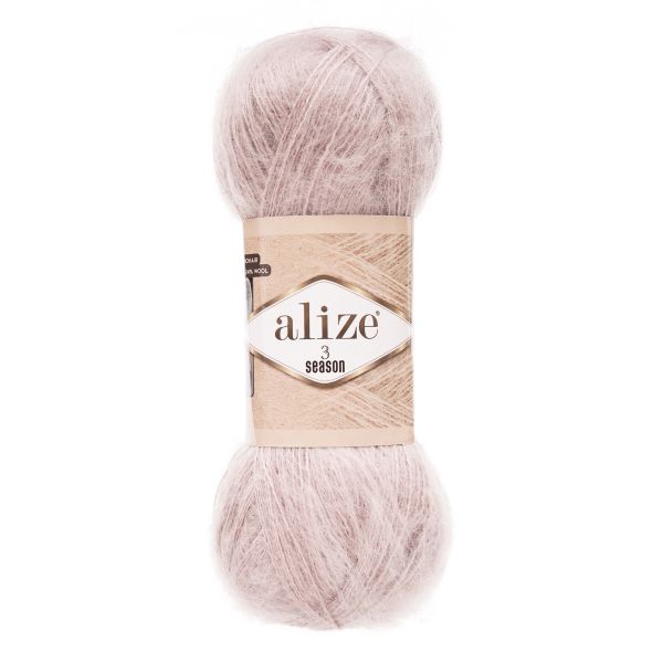 Пряжа Alize (Ализе) 3 Season / уп.5 мот. по 100 г, 500 м, 67 молочно-бежевый