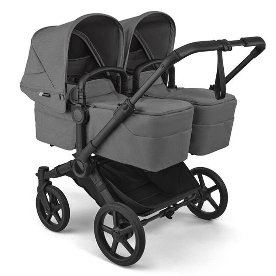 Коляска для двойни Bugaboo Donkey 6 Twin 2 в 1 Black / Moon Grey