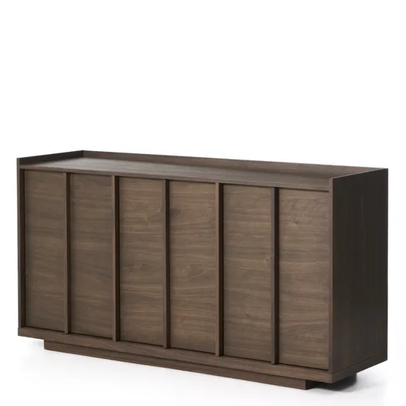 Комод Onix с отделкой из орехового шпона темного цвета, 150 x 80 см