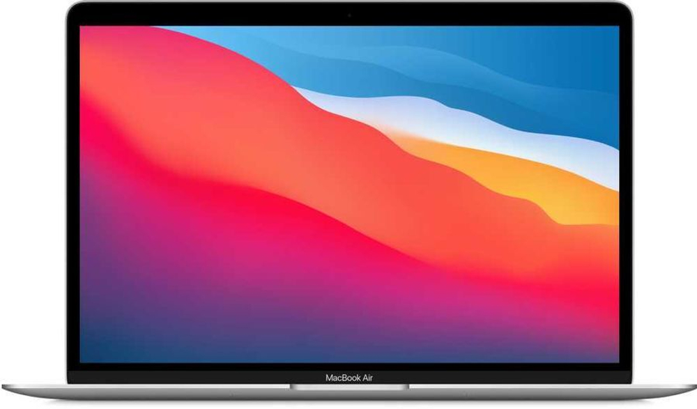 Ноутбук Apple MacBook Air A2337, 13.3", IPS, Apple M1 8 core 8ГБ, 256ГБ SSD, Mac OS, MGN93LL/A, серебристый