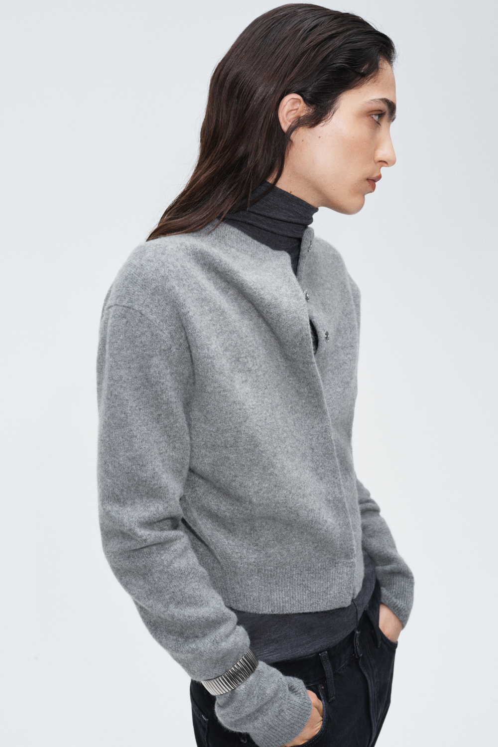 Кардиган из шерстяной смеси - H&M