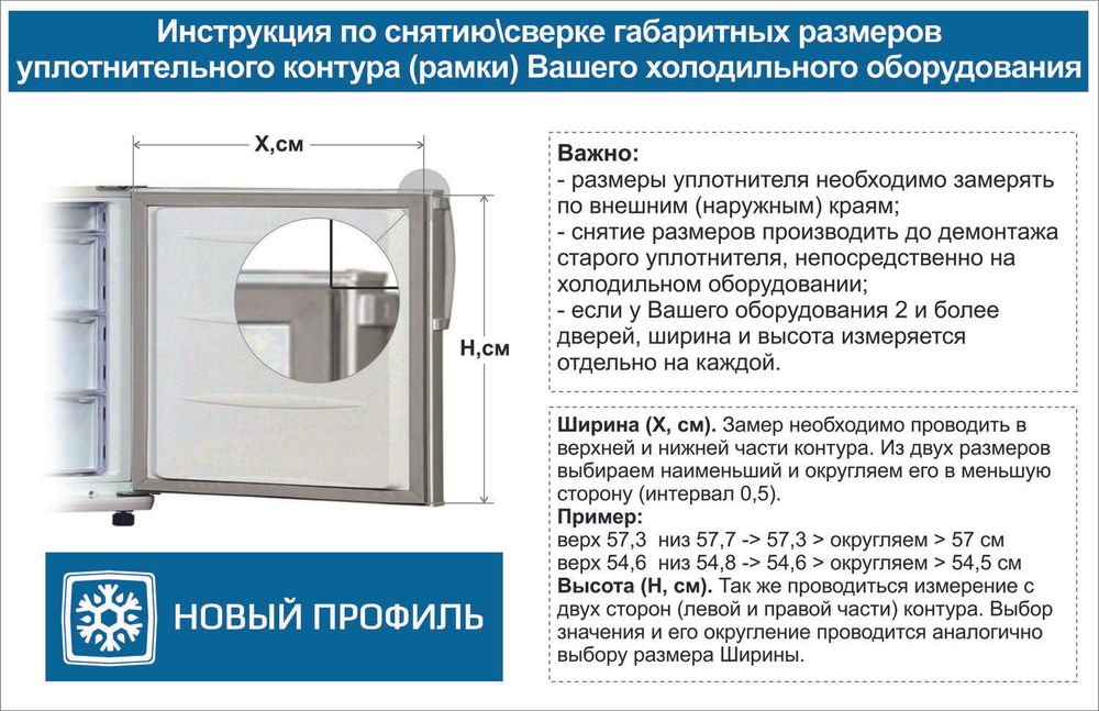 Уплотнитель для холодильника Стинол RF(NF)305A.008 м.к 655*570 мм ( 015)