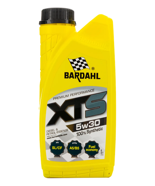 Моторное масло Bardahl XTS 5W-30, SL/CF, A5/B5, синтетическое, 1 л