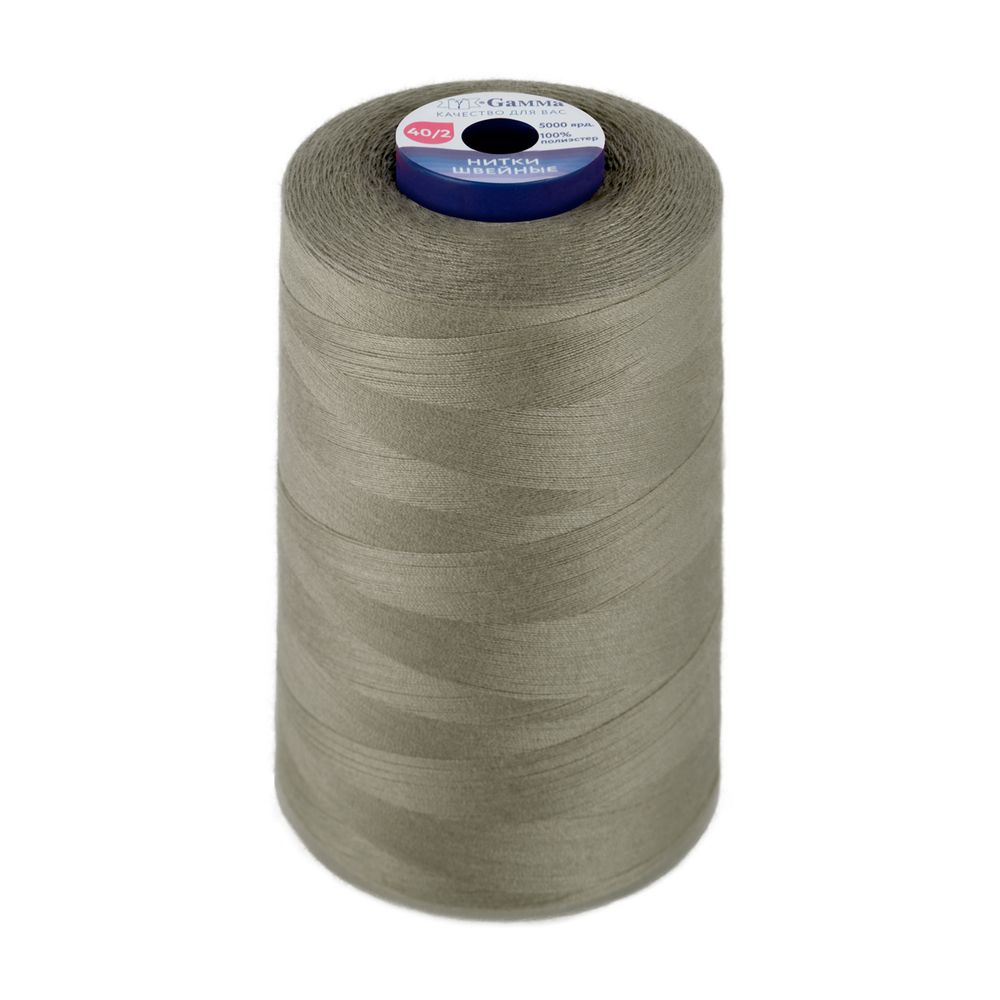 Нитки универсальные Gamma 40/2, 4570 м (5000 ярд) / 1 кат., 337 серый