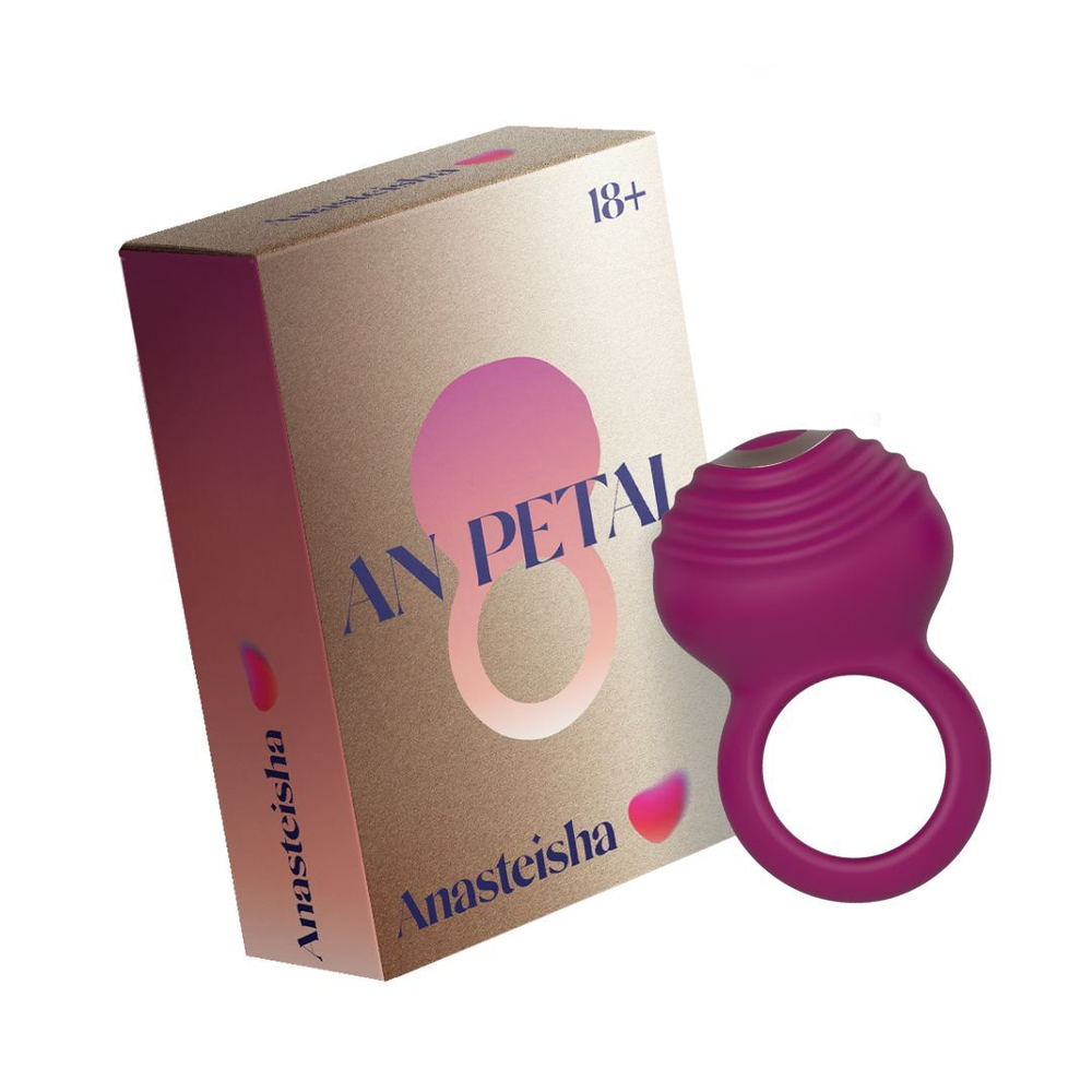 Сливовое эррекционное кольцо AN Petal (Цвет: сливовый)