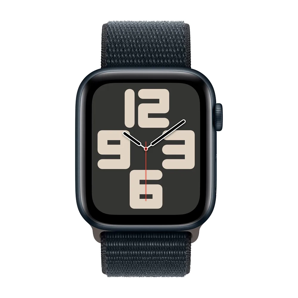 Умные часы Apple Watch SE 2 (2024) GPS, 44mm, Midnight Aluminium Case with Sport Loop, Ink (Темная ночь)