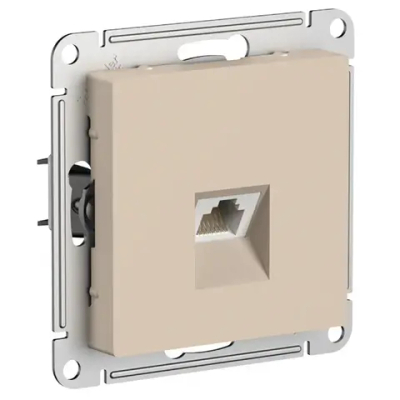 ATLASDESIGN РОЗЕТКА компьютерная RJ45 кат. 5e, механизм, ПЕСОЧНЫЙ