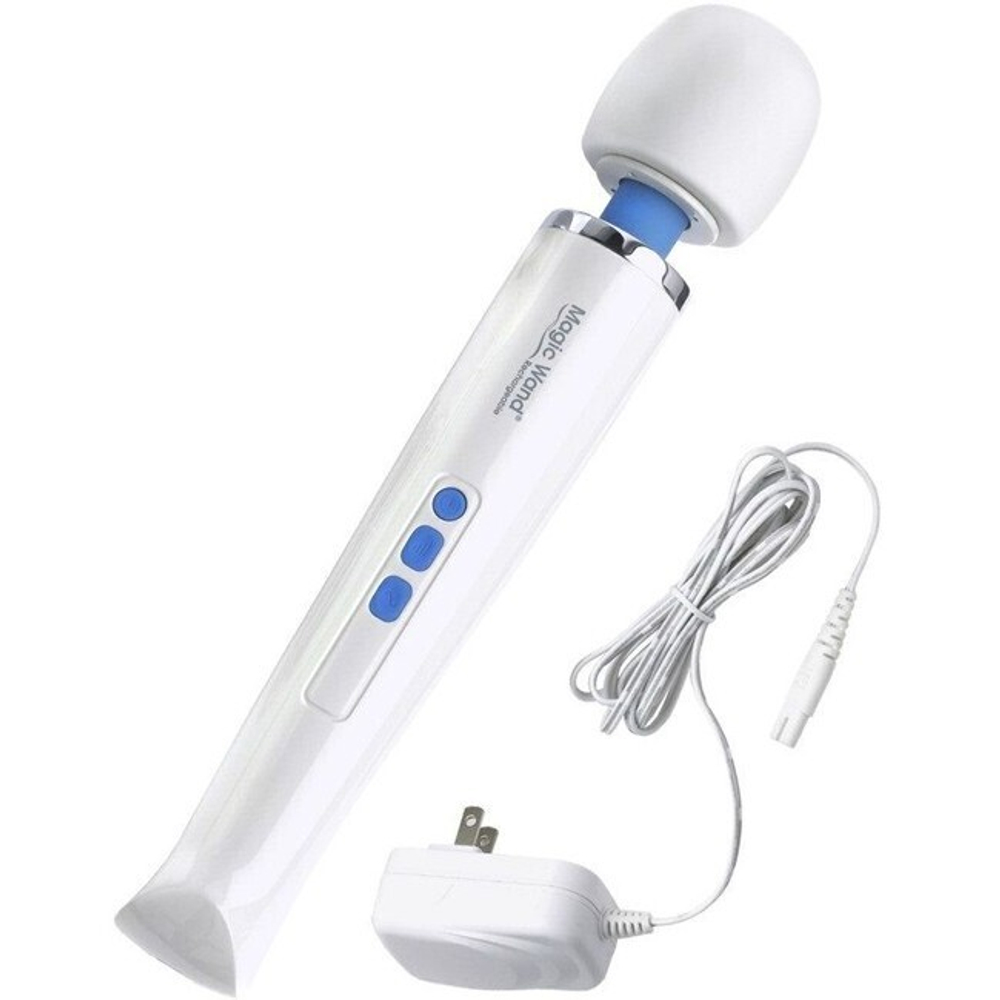 Вибромассажер Hitachi Magic Wand Original HV-270 (4 скорости) (Цвет: белый с синим)
