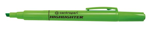 Текстовыделители флуоресцентные 8722/1 1-4 мм, 10 шт, 8722/1 зеленый, Centropen 8722/1