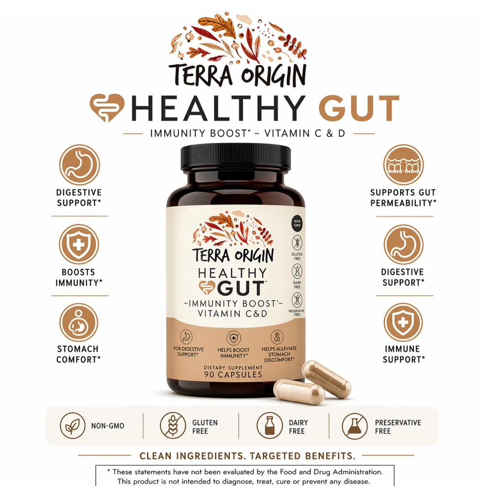 Terra Origin, Healthy Gut™, 90 капсул