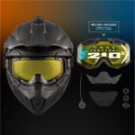 Шлем бэккантри CKX TITAN ORIGINAL DL SOLID BLACK 3XL
