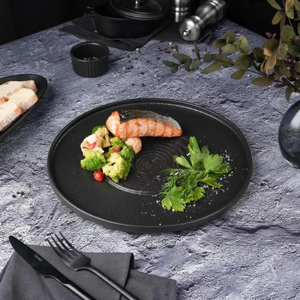 Блюдо круглое d 30 см h2 см Black Raw Stellar P.L. Proff Cuisine [1]