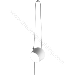 Pendant design lamp  AIM by Flos (1 lampshade ,  White,  Size S)