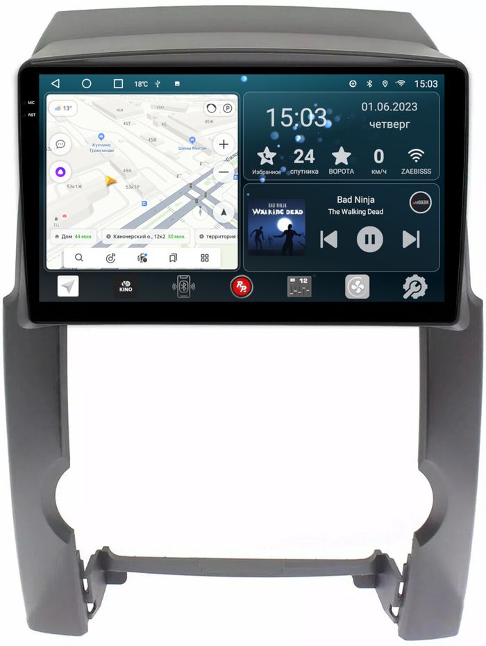 Магнитола для KIA Sorento XM 2009-2012 - RedPower 041 Android 10, Быстрая, QLED+2K, CarPlay, SIM-слот