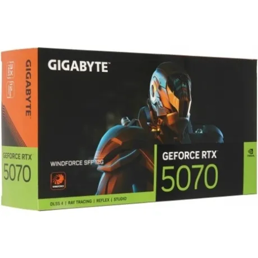 Видеокарта Gigabyte RTX5070 WINDFORCE SFF 12GB GDDR7 192bit 3xDP HDMI 3FAN RTL (GV-N5070WF3-12GD)