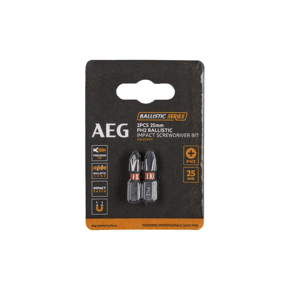 Биты ударные AAK252PH2 (2 шт; PH2; 25 мм) AEG 4932479164