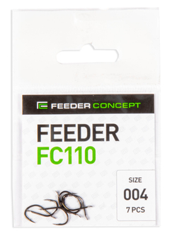 Крючки FC FEEDER FC110 №4, 7 шт.